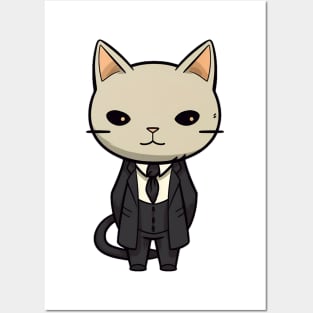 Tuxedo Cat Posters and Art